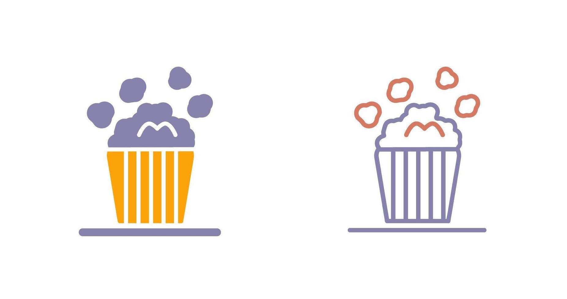 Popcorn Icon Design vector