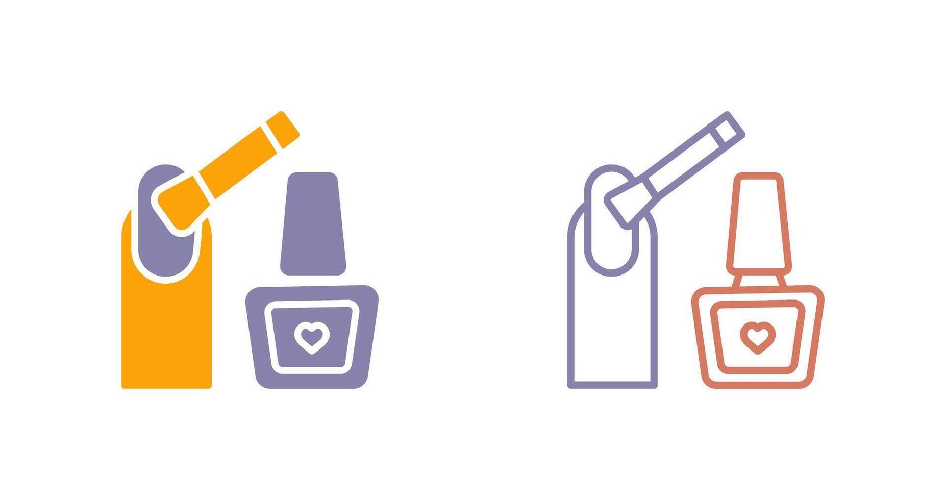 Nailpolish Icon Design vector