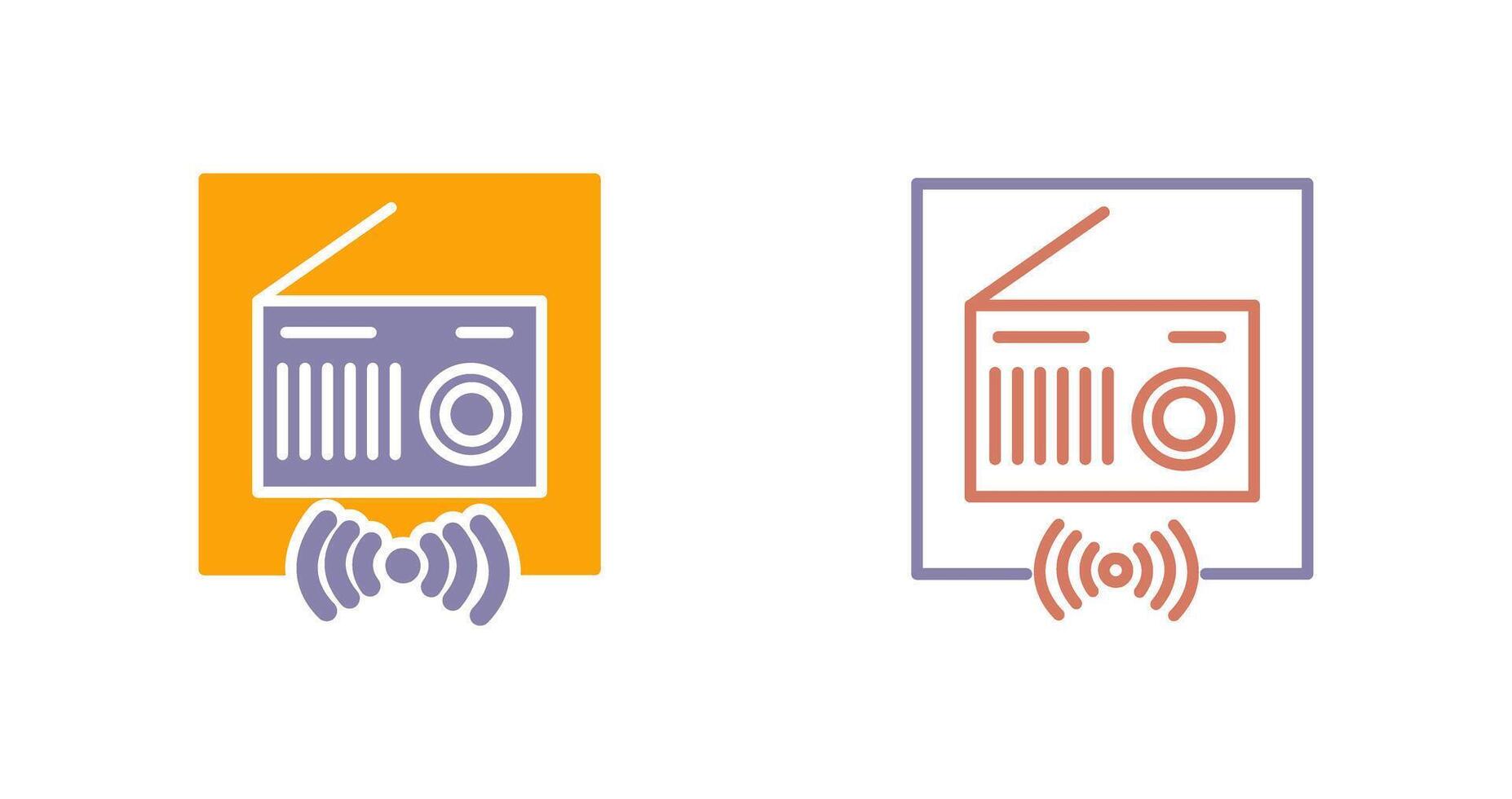 Radio Icon Design vector