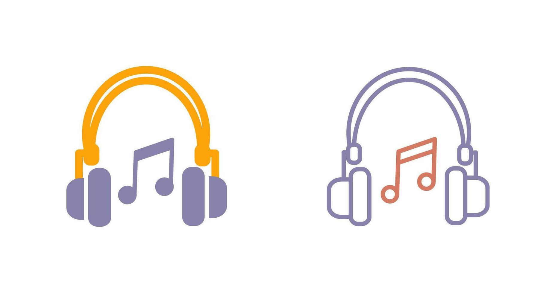 diseño de icono de auriculares vector