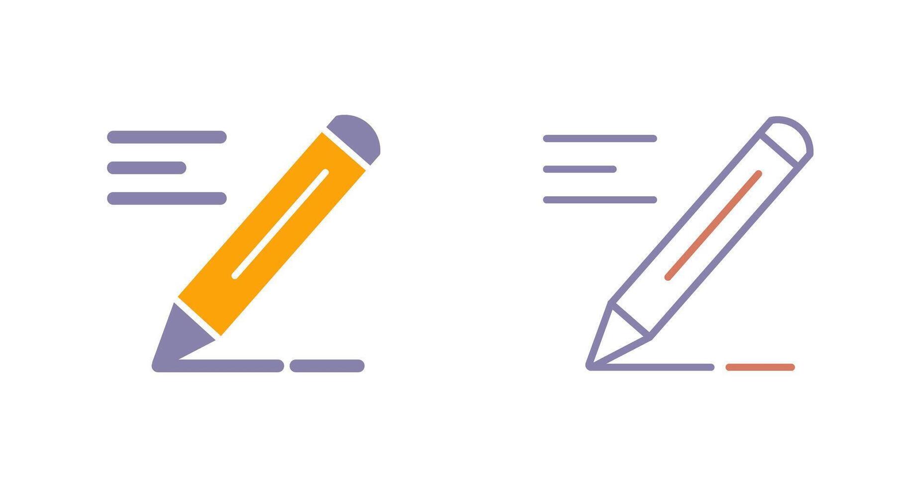 Pencil Icon Design vector