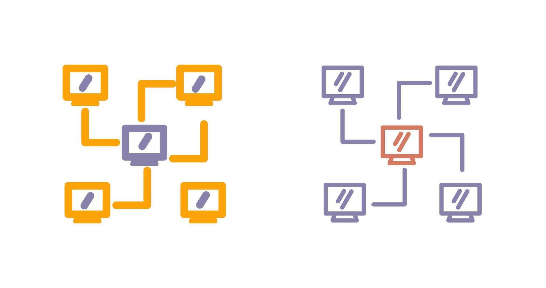 Network Icon Design vector