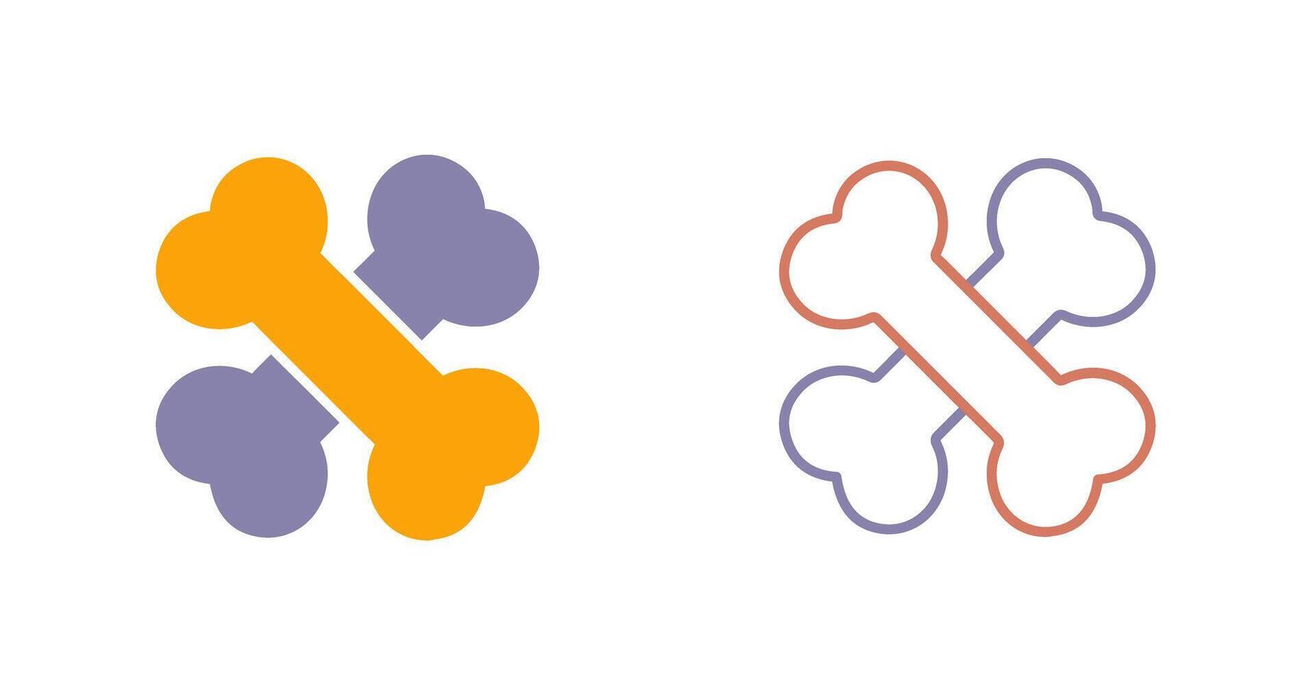 Bone Icon Design vector