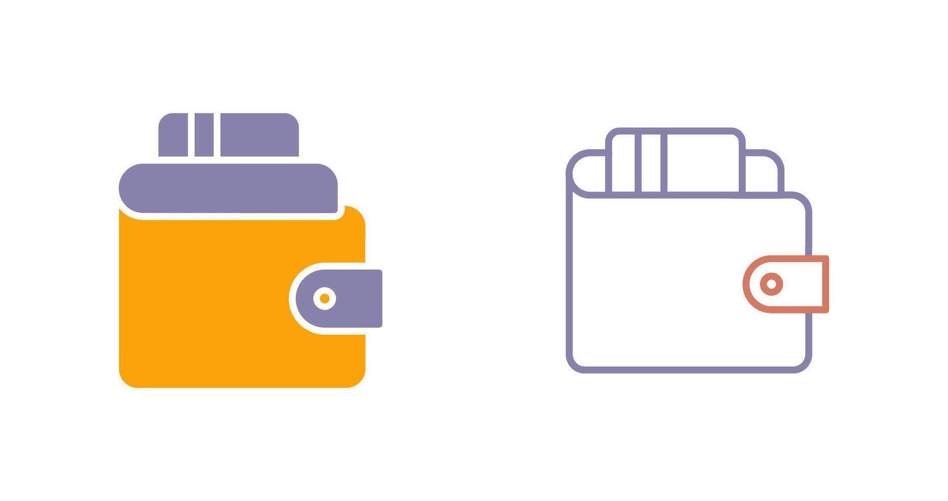 Wallet Icon Design vector