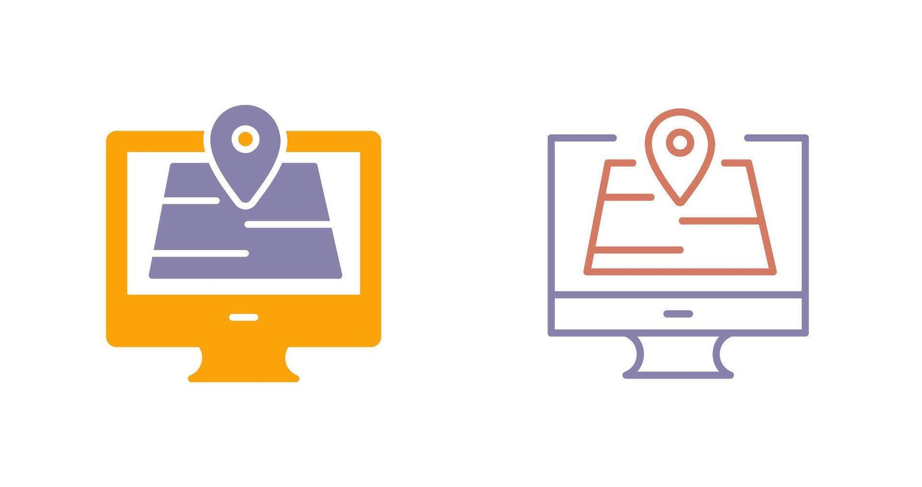 Map Icon Design vector