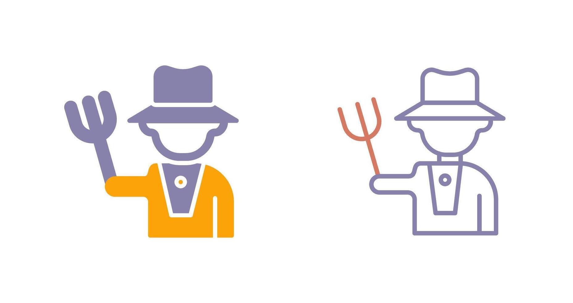 Farmer Icon Design vector