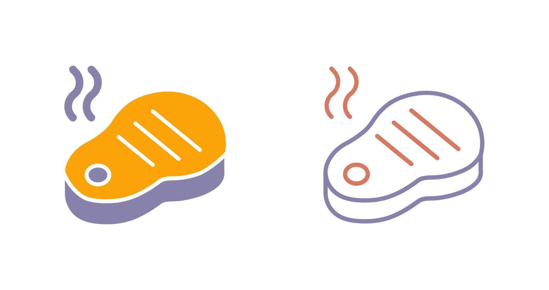 Steak Icon Design vector