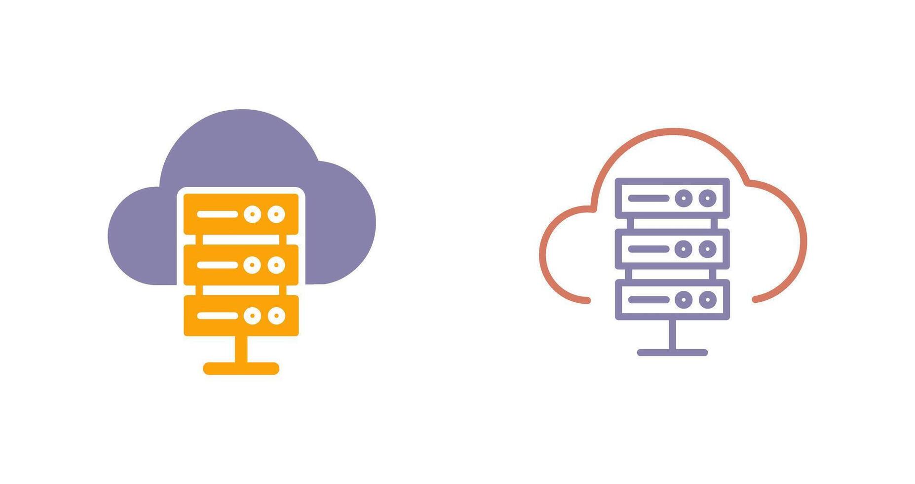 Hosting Icon Design vector