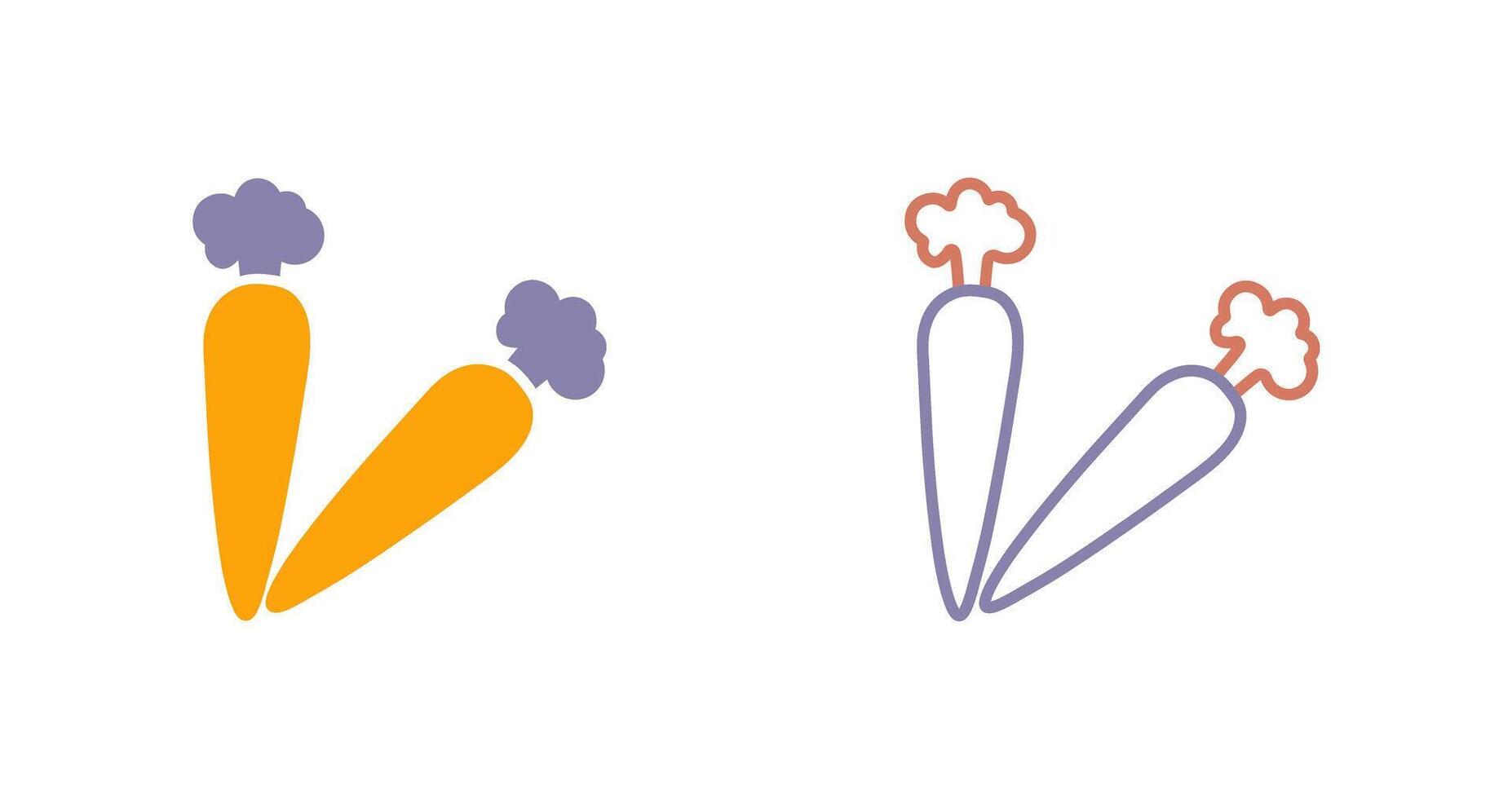 Carrot Icon Design vector