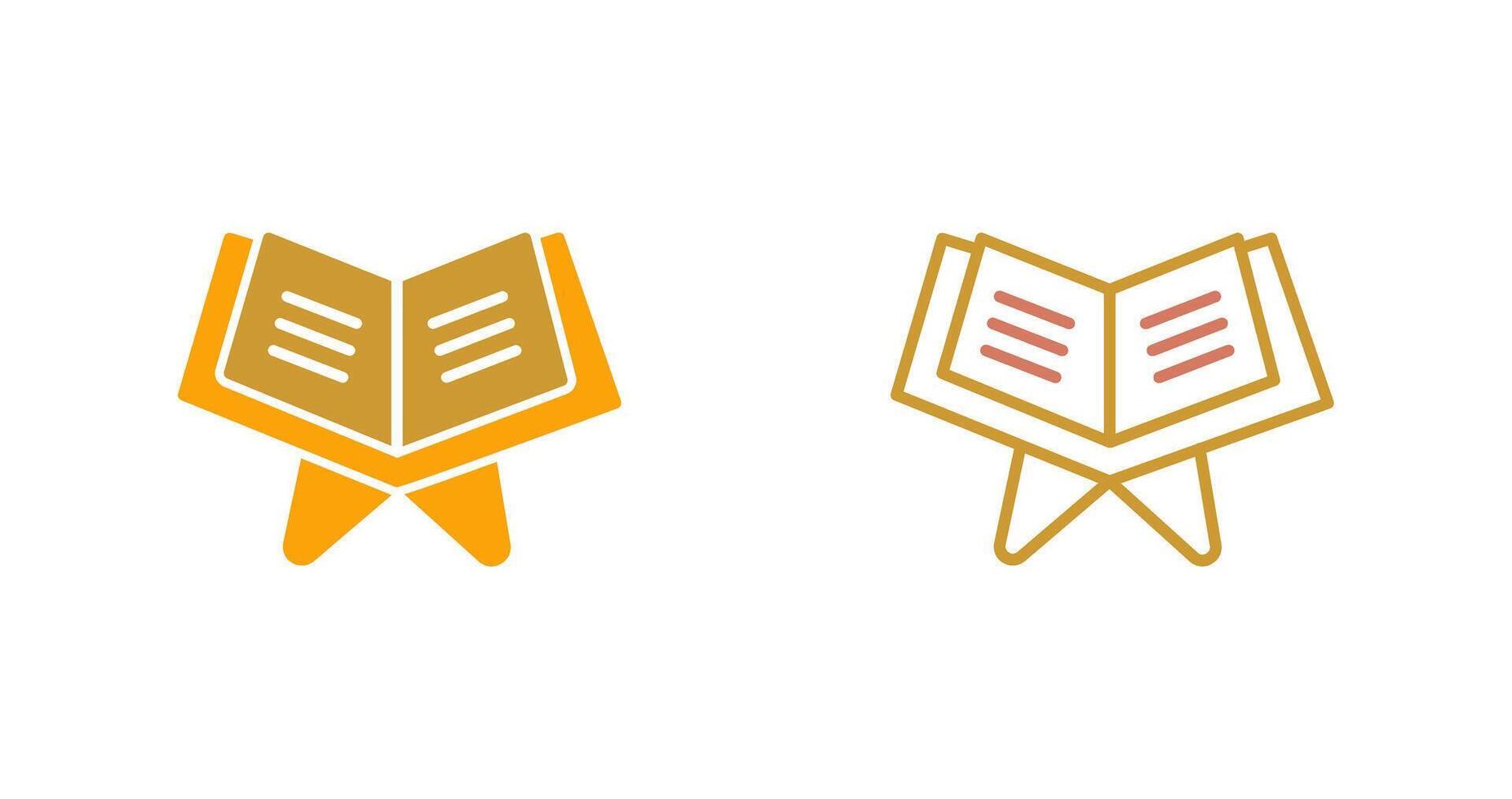 Reading Holy Book Icon Design vector