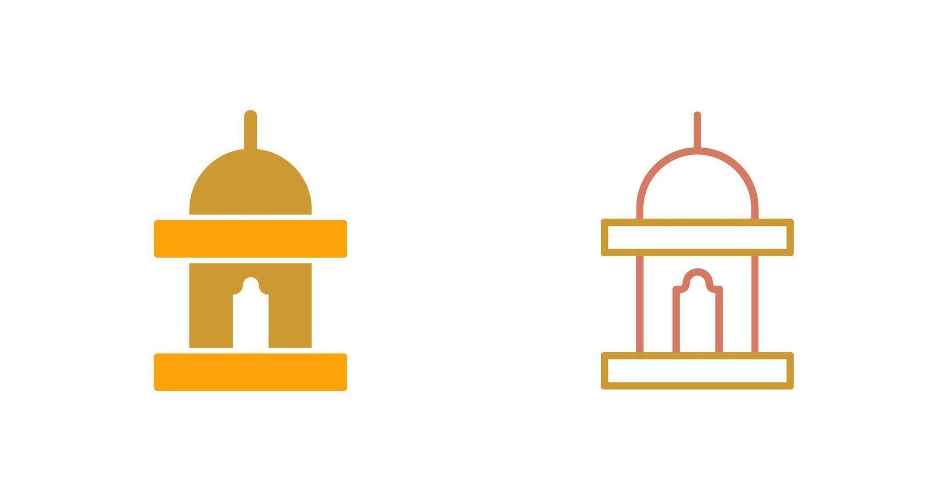 Mimbar Icon Design vector