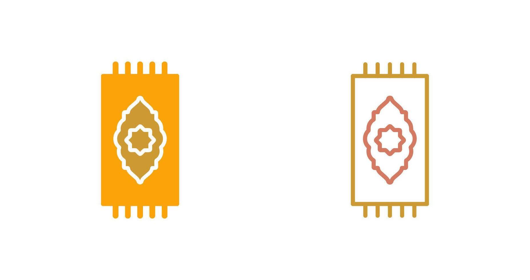 Prayer Rug Icon Design vector