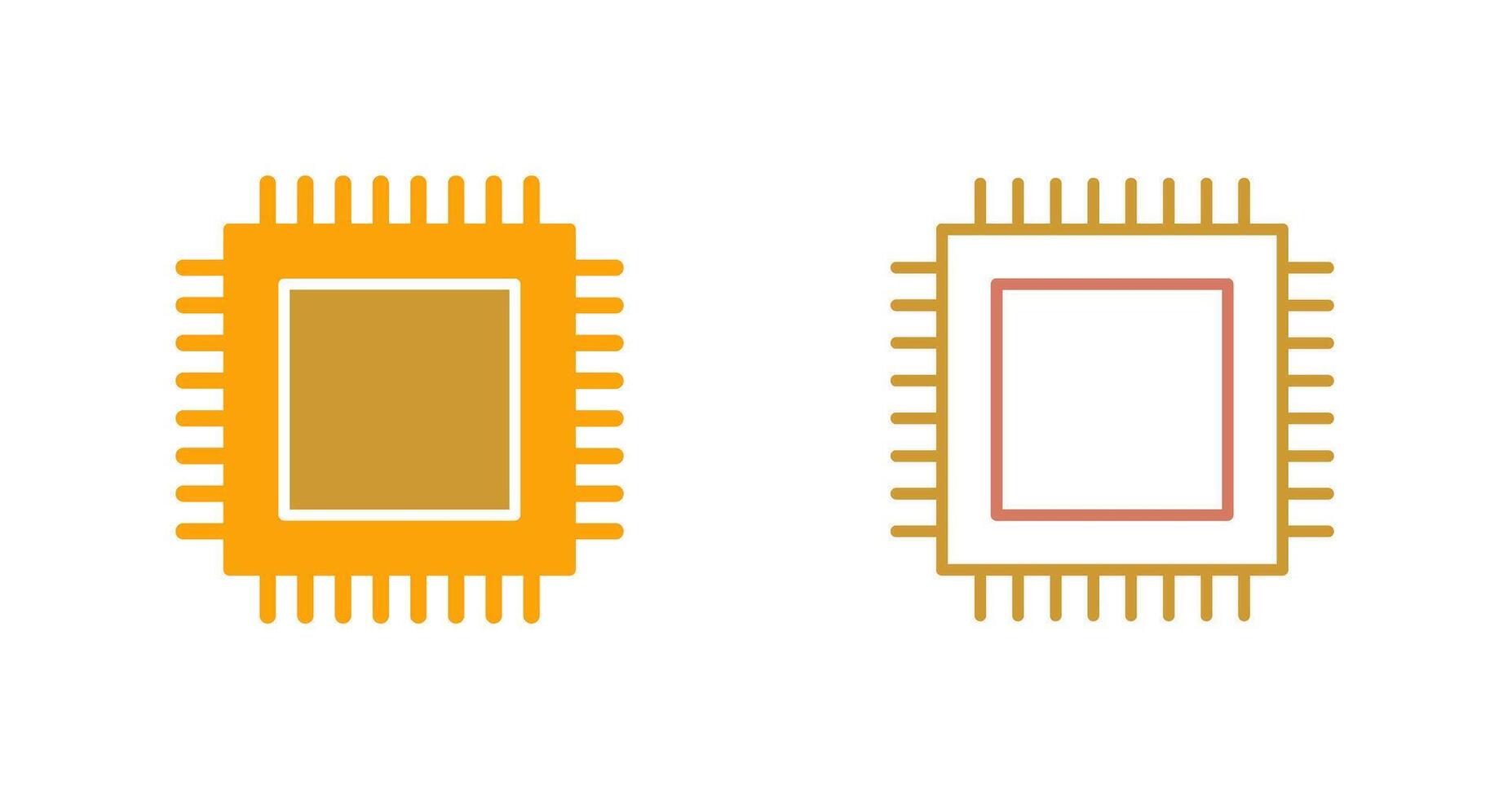 CPU Icon Design vector
