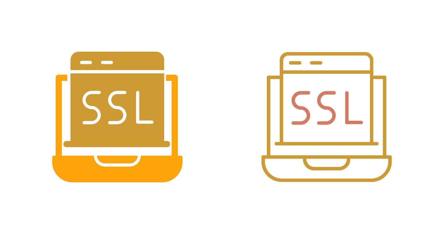 SSL Icon Design vector