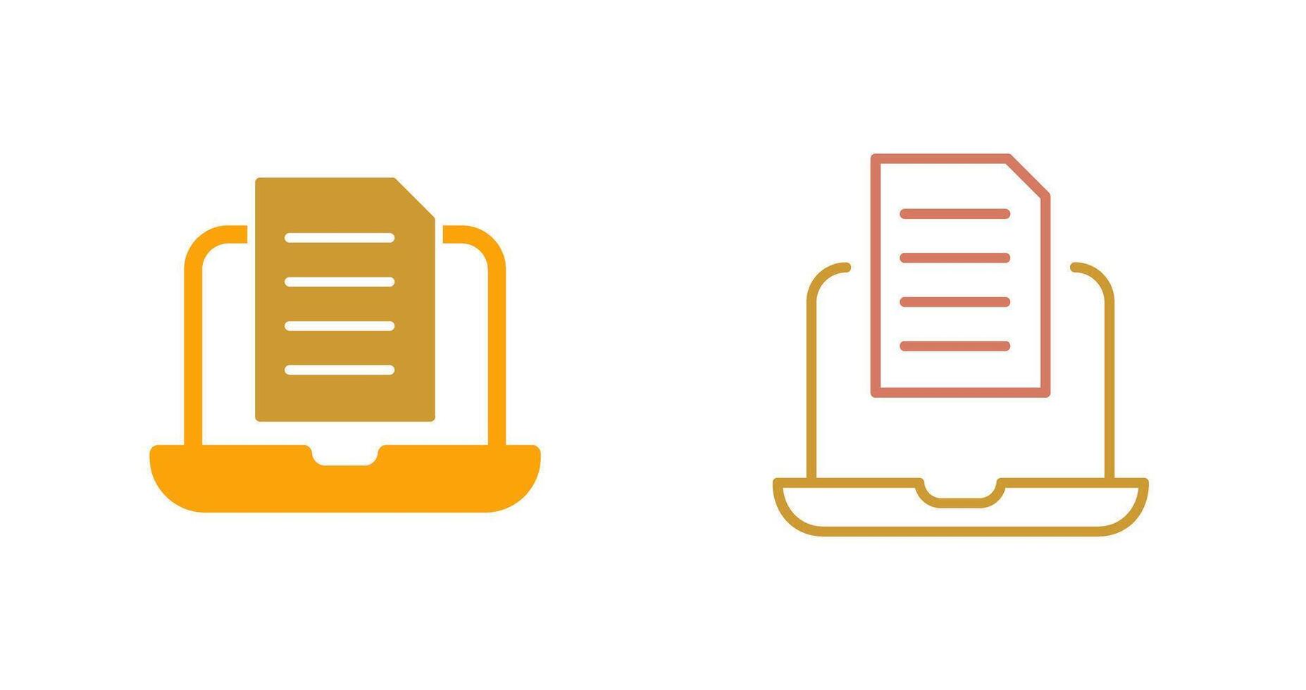 Document Icon Design vector