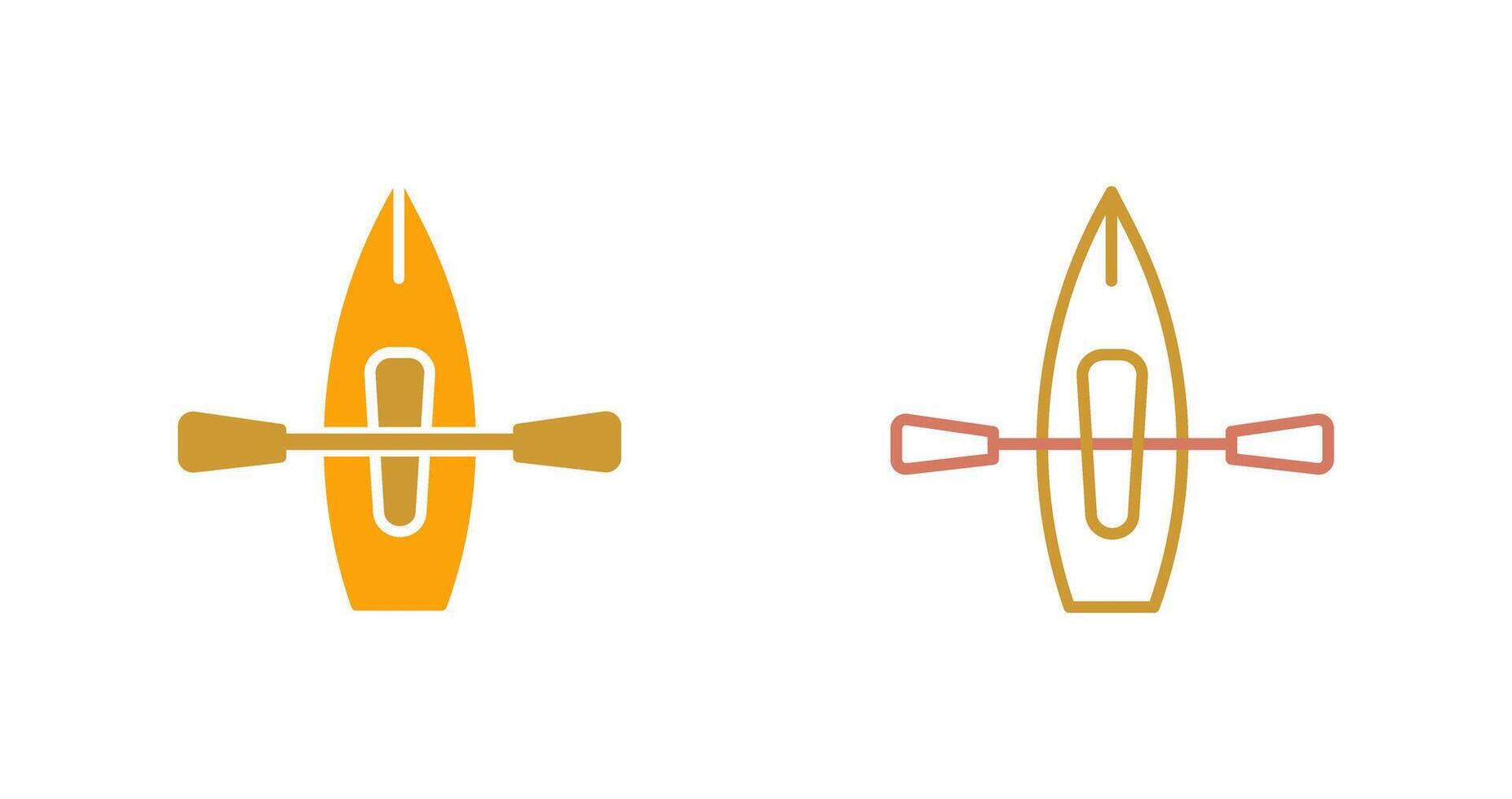 Kayak Icon Design vector