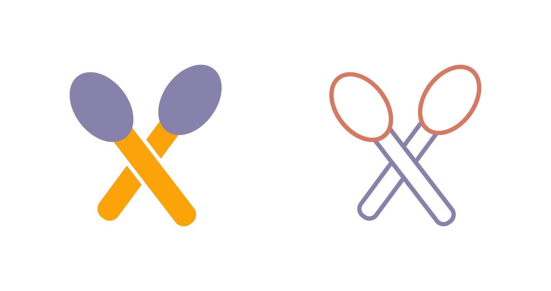 Spoons Icon Design vector