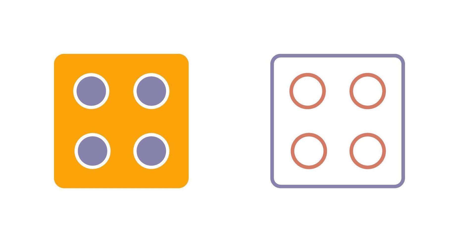 Dice Icon Design vector