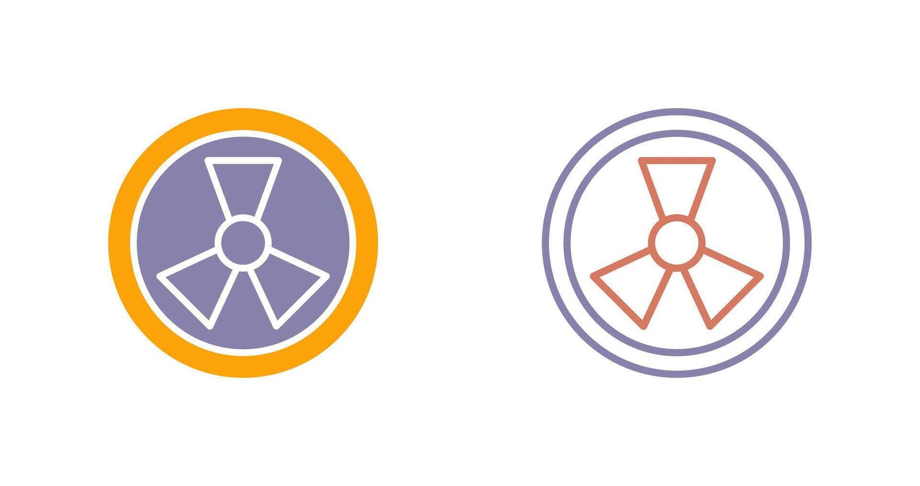 Radiation Icon Design vector