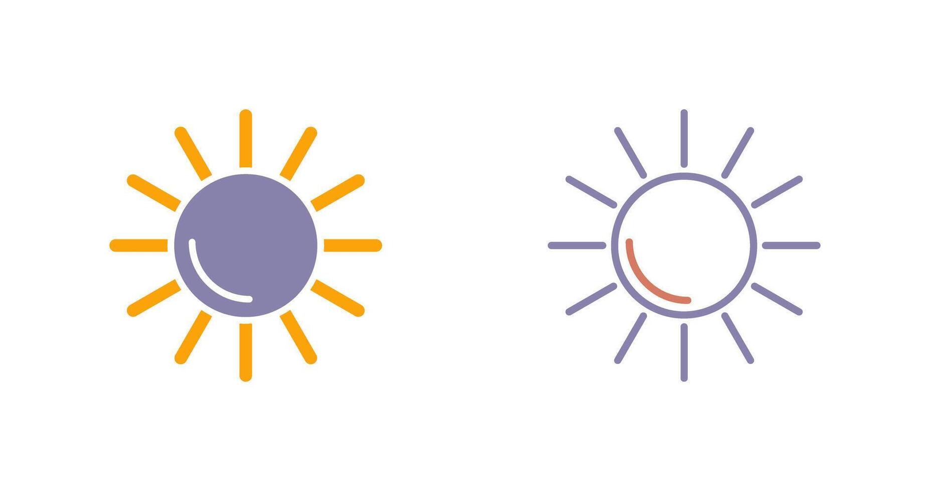 Sun Icon Design vector