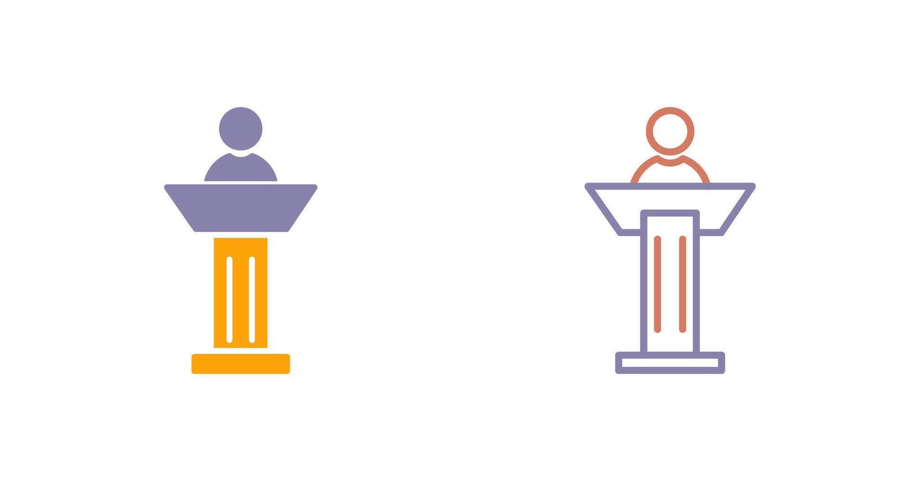 Podium Icon Design vector