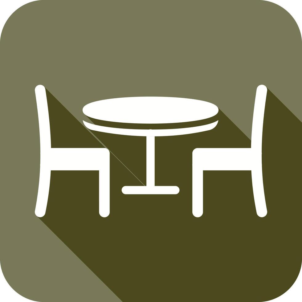 Dining Table I Icon Design vector