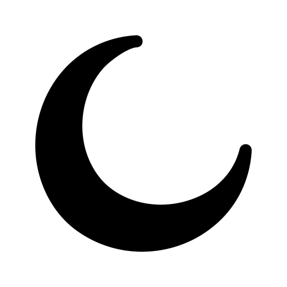 New Moon Icon Design vector