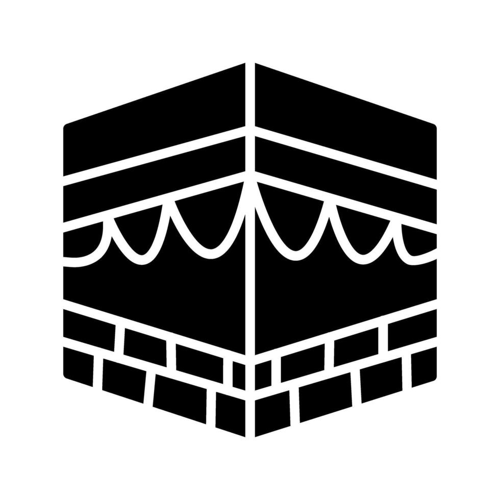 Khana Kaba Icon Design vector