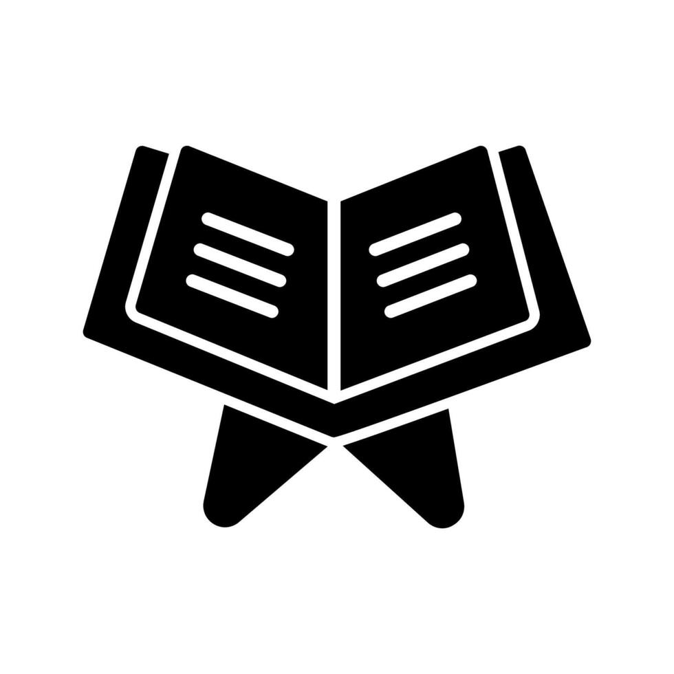 Reading Holy Book Icon Design vector