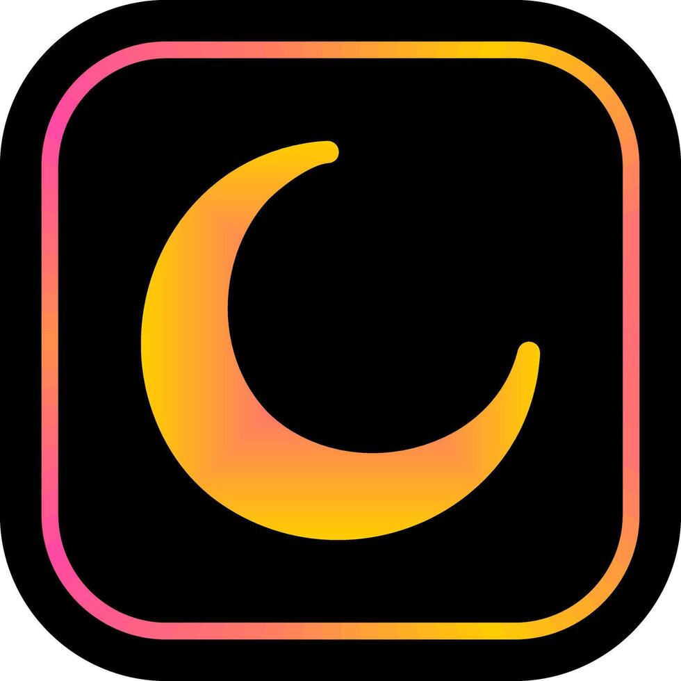 New Moon Icon Design vector