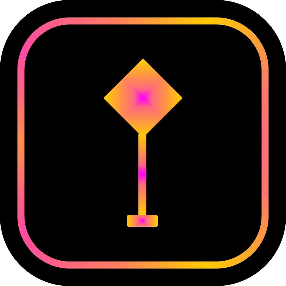 Left Turn Ahead Icon Design vector