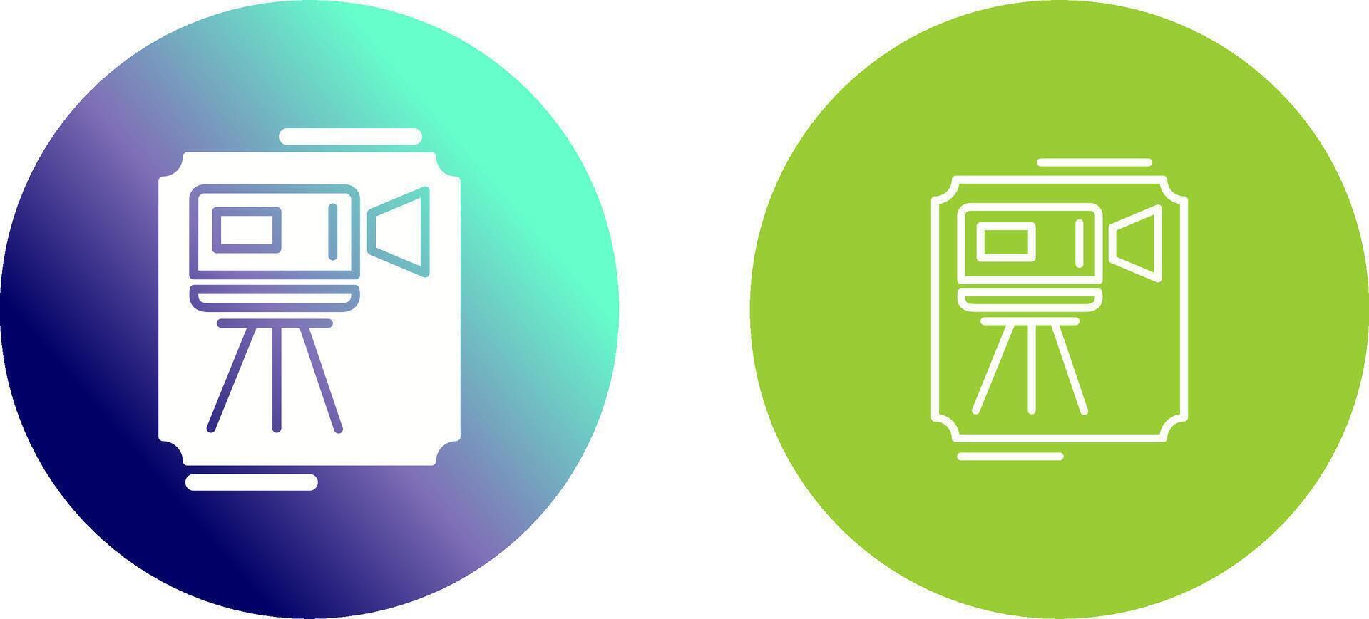 Camcorder Icon Design vector