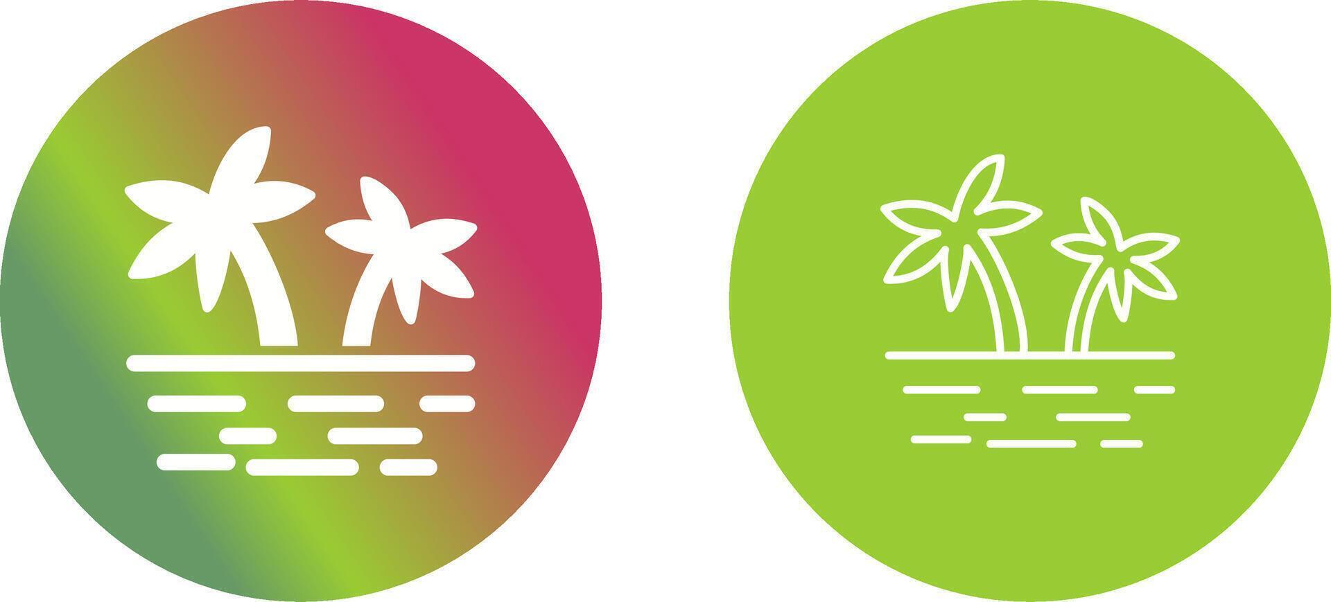 Island Icon Design vector