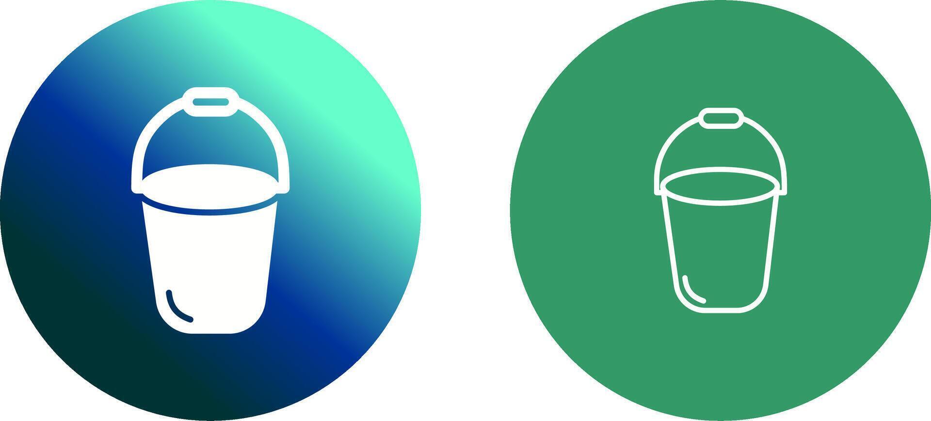 Bucket Icon Design vector