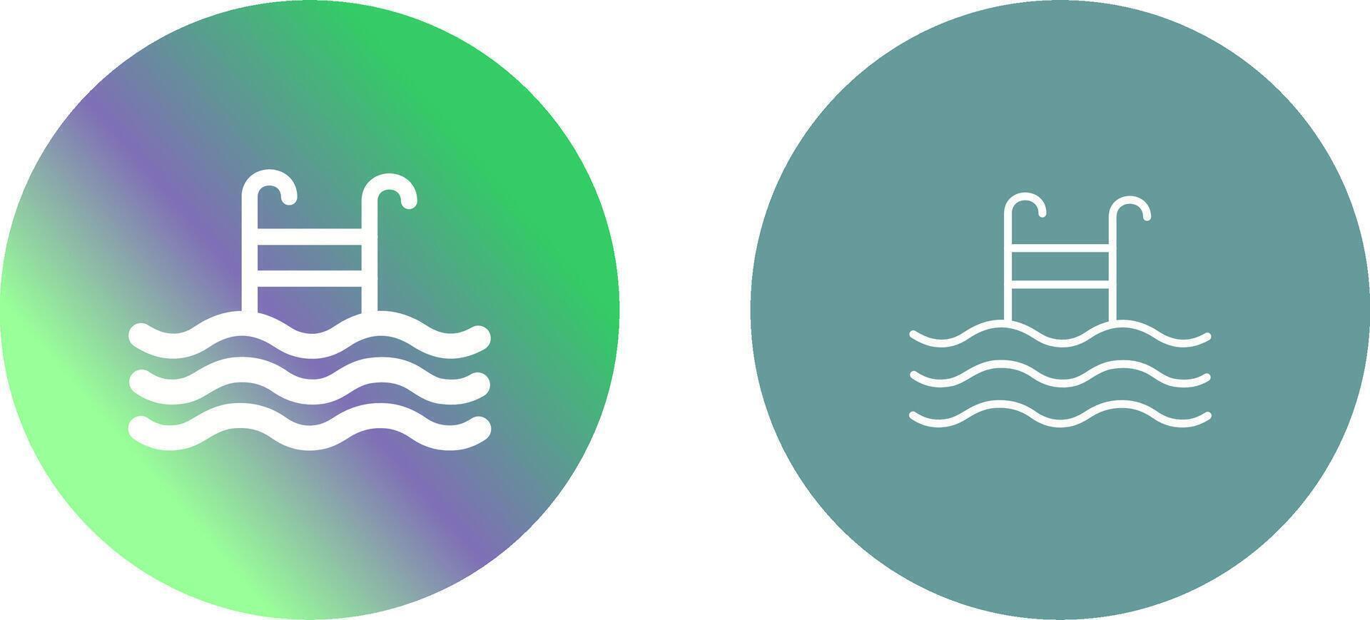 Pool Icon Design vector