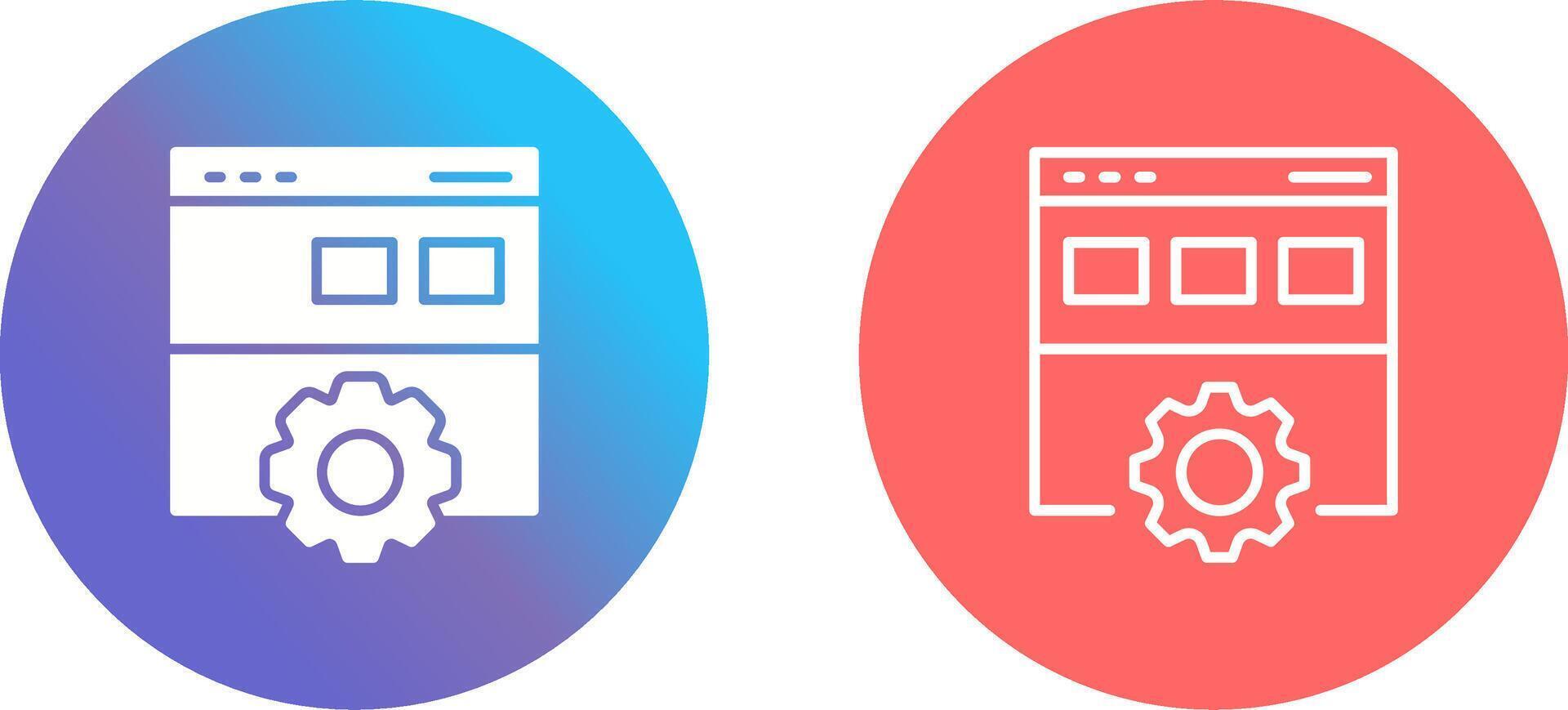 Web Development Icon Design vector