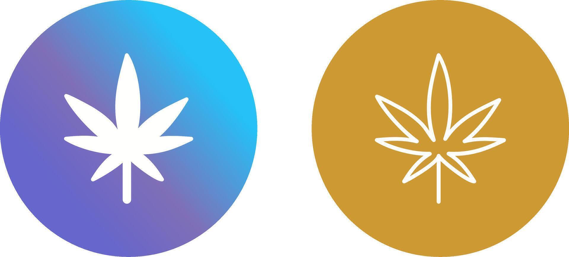 Weed Icon Design vector