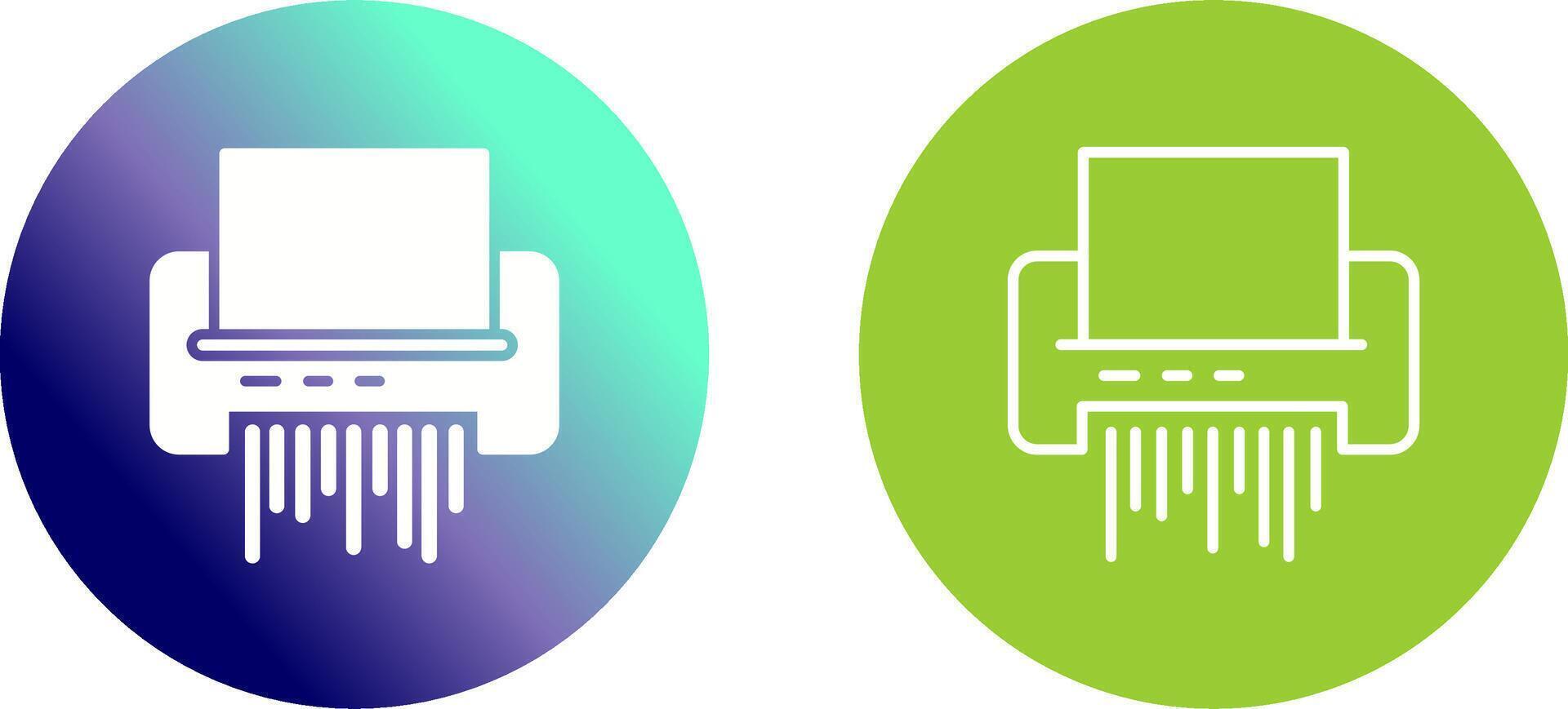 Paper Shredder Icon Design vector