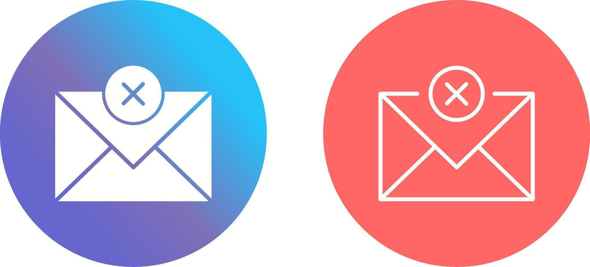 Send Failed Icon Design vector