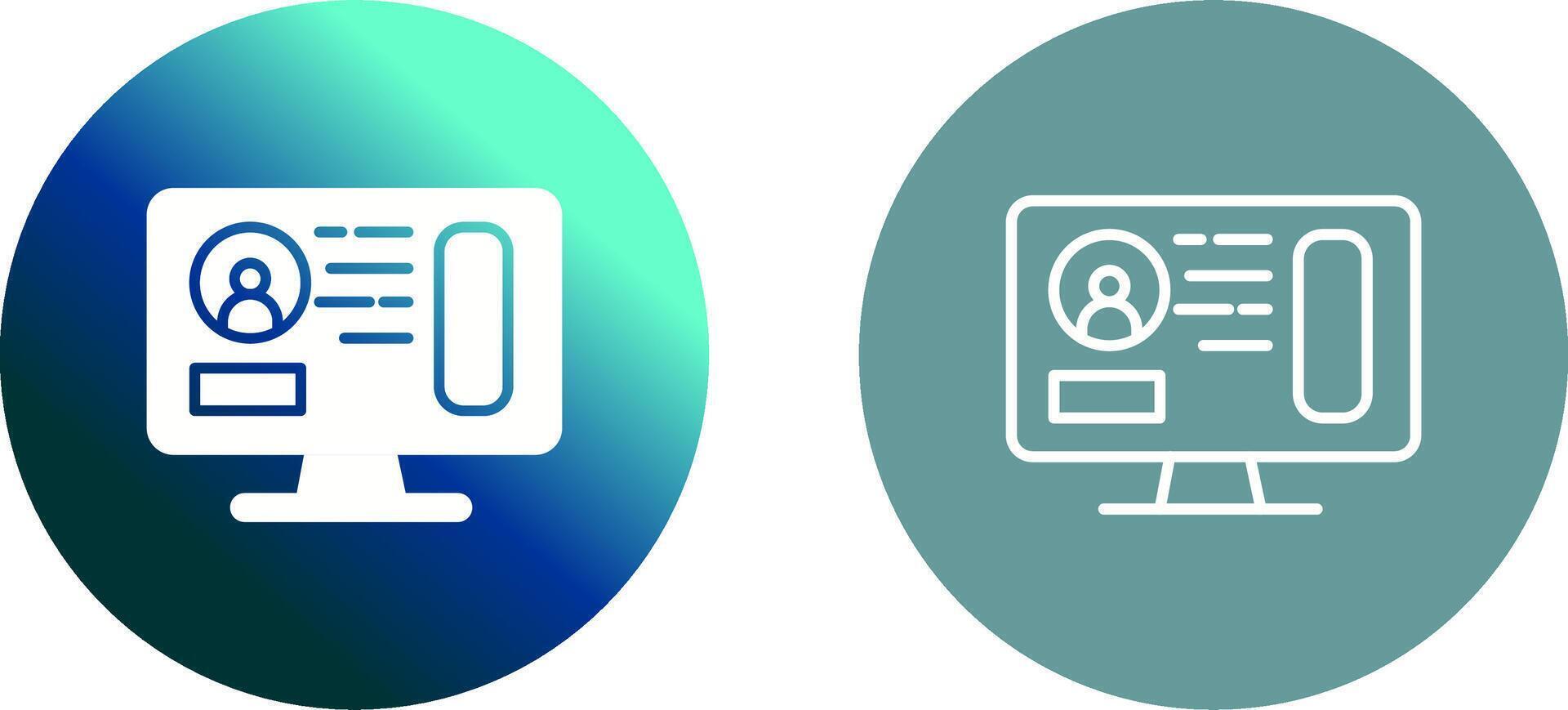 Profile Icon Design vector