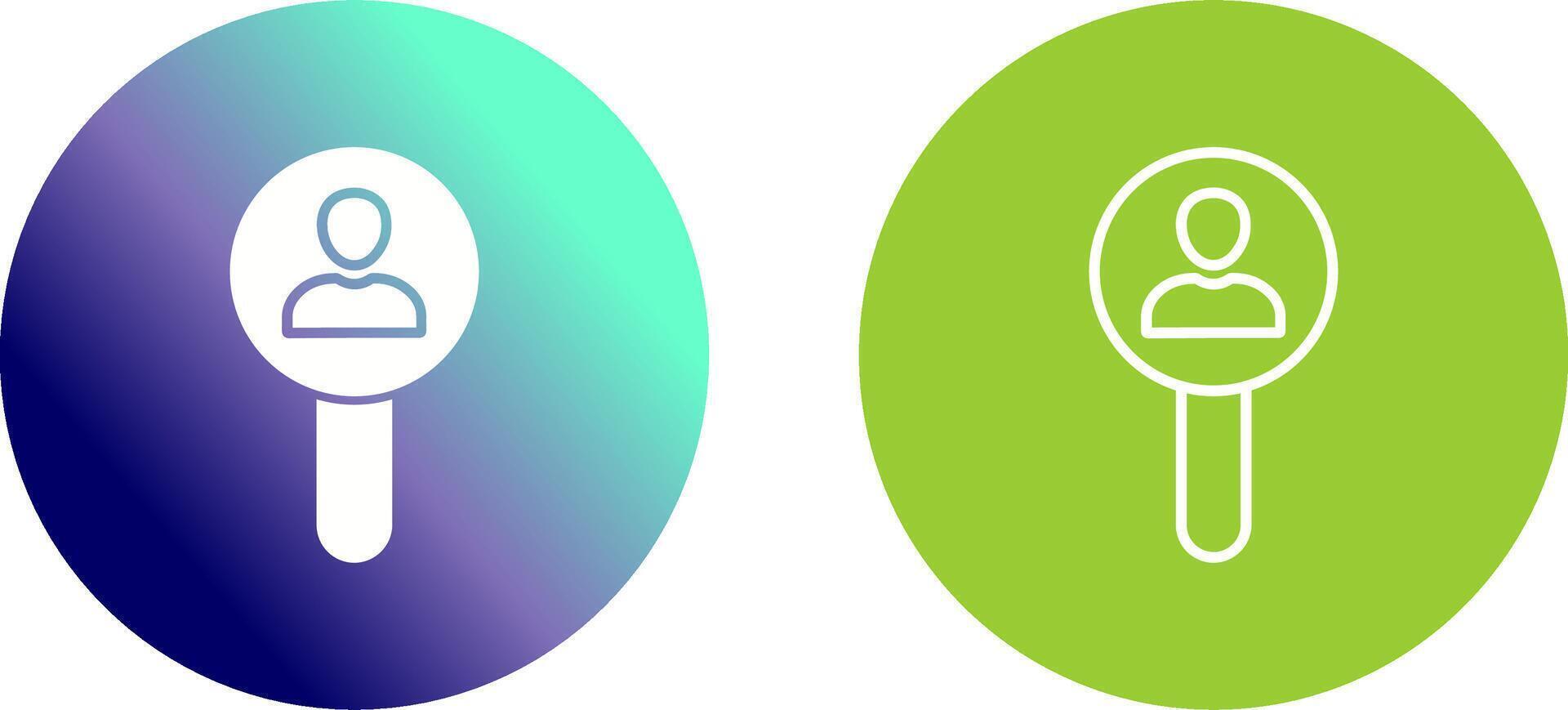 Search User Icon Design vector
