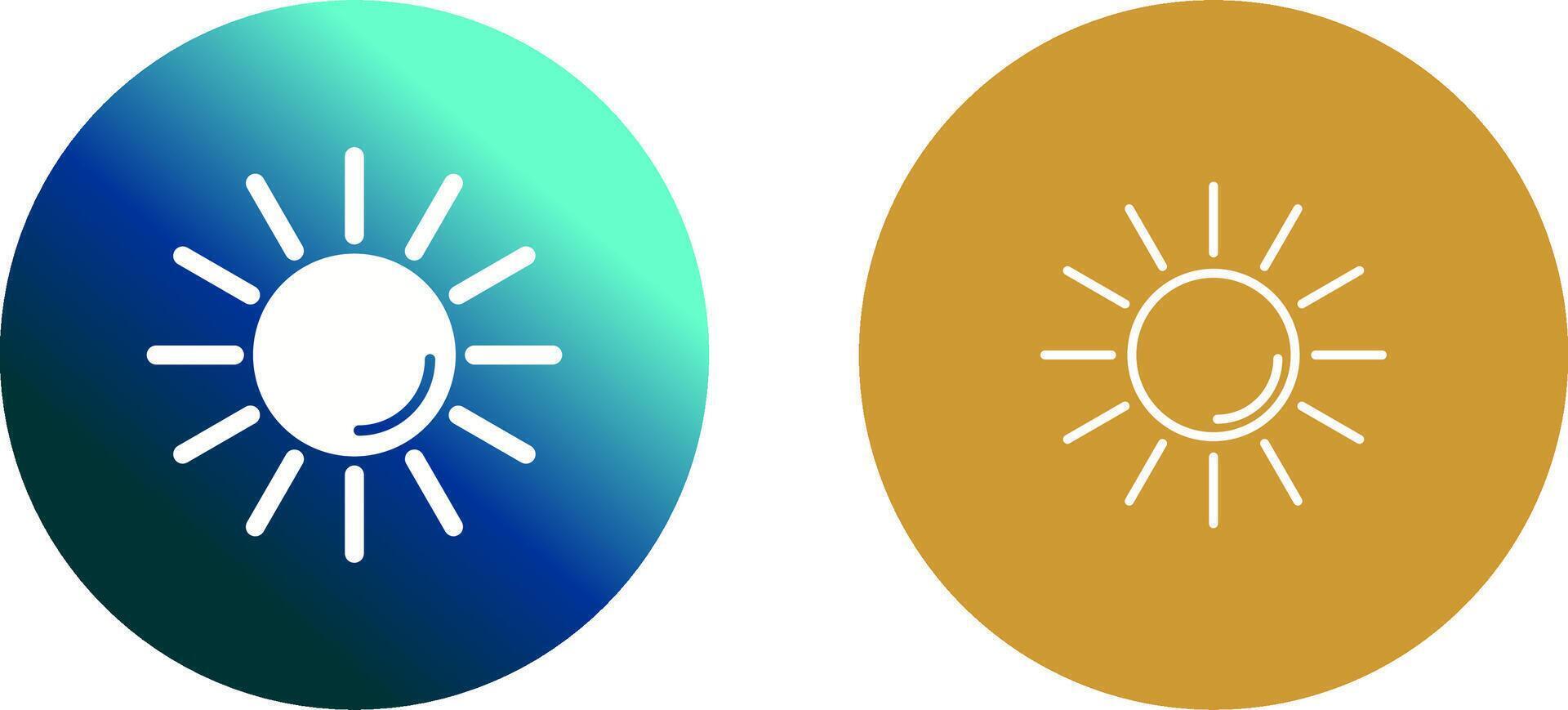 UV Radiation Icon Design vector