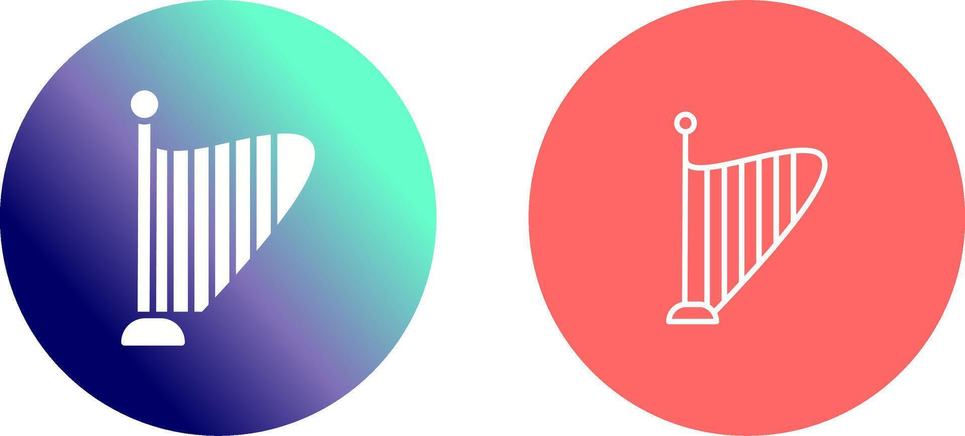 Harp Icon Design vector