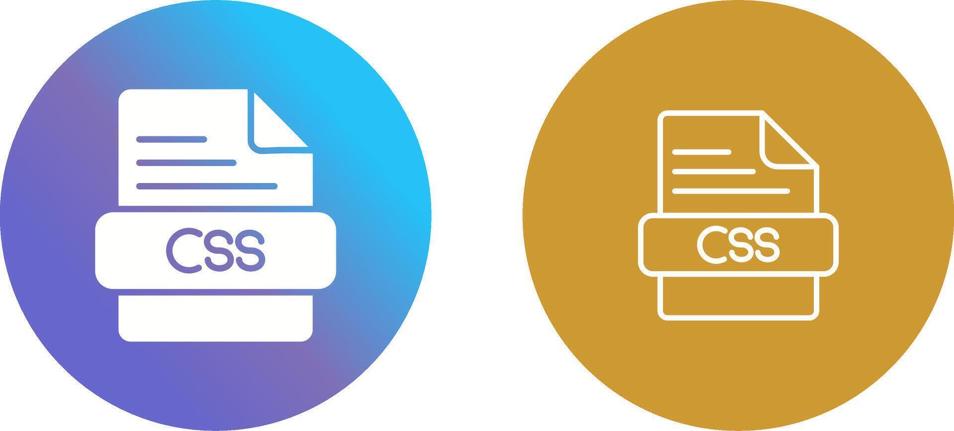 CSS Icon Design vector