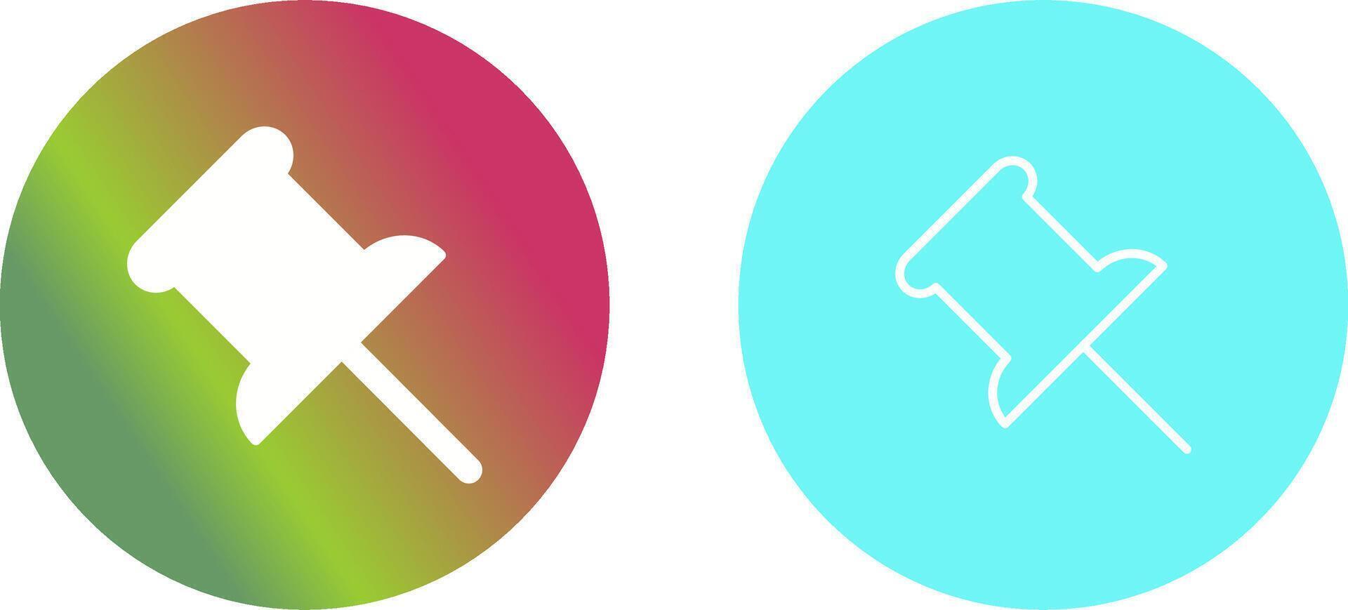 Push Pin Icon Design vector