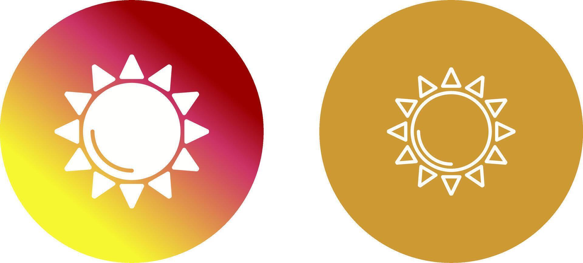 diseño de icono de sol vector