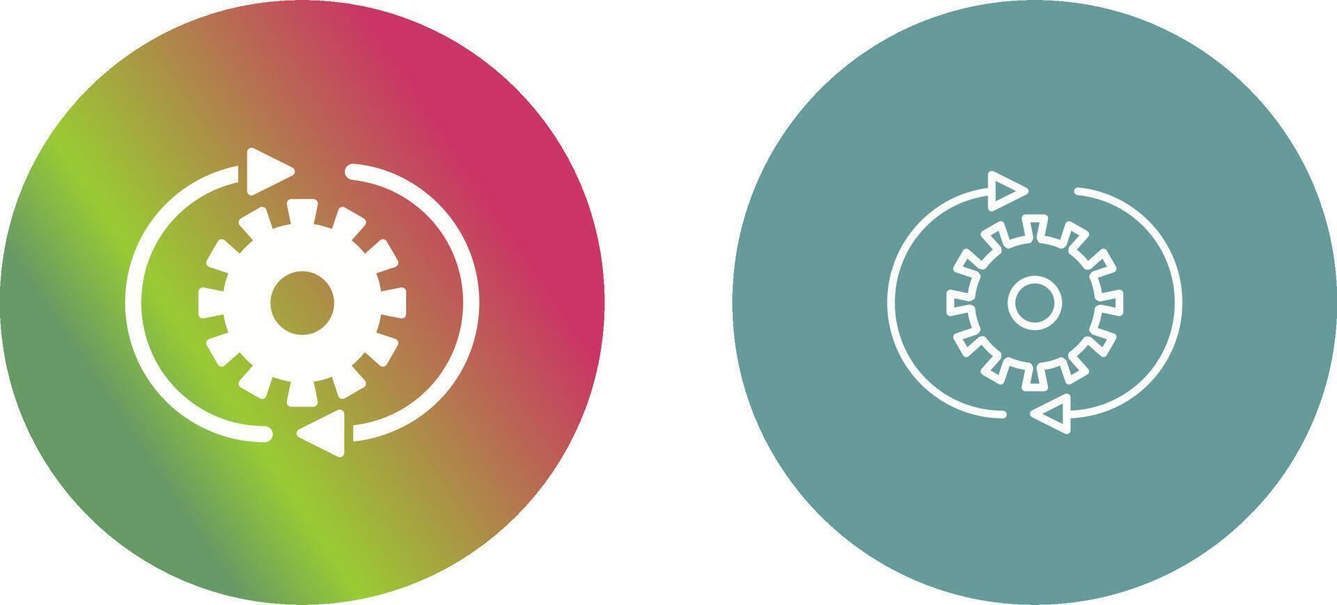 Conversion Setting Icon Design vector