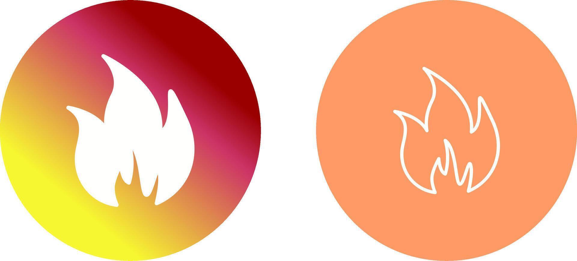 Flame Icon Design vector