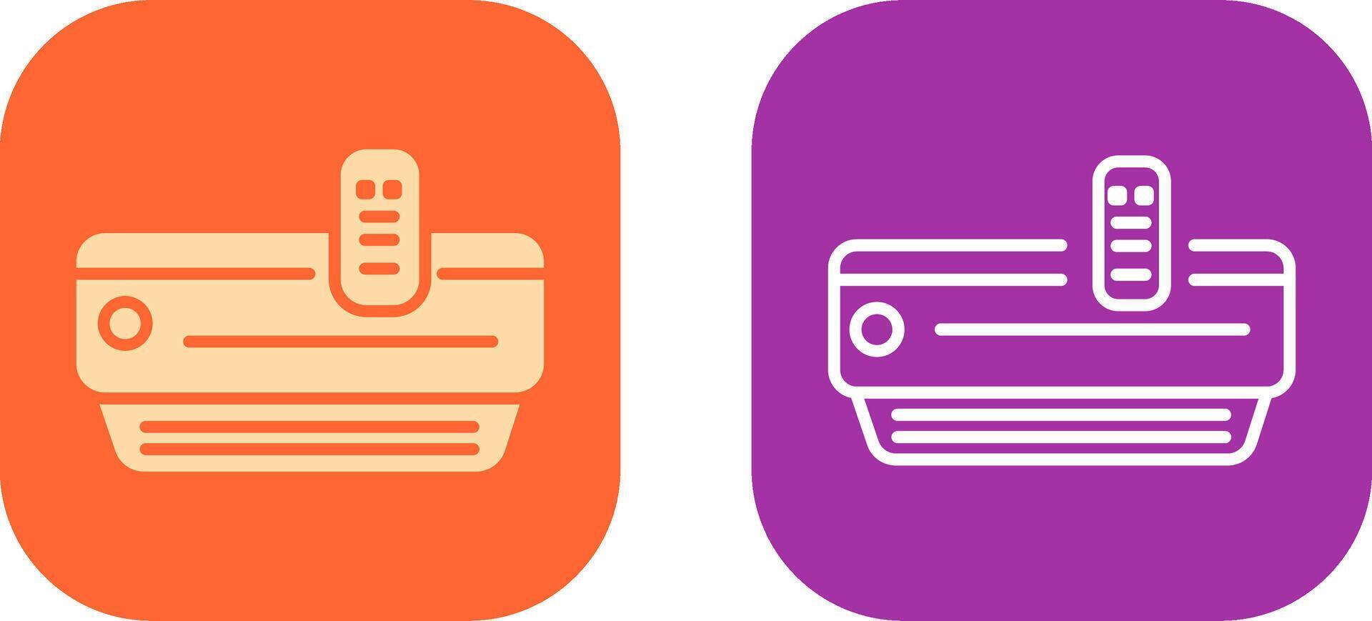 Mobile Air Conditioner Icon Design vector