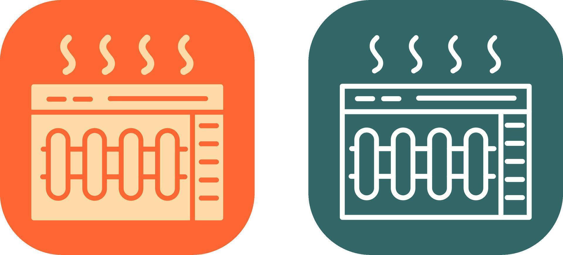 Heater Icon Design vector